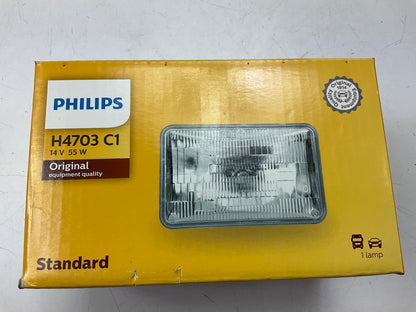 (2) Philips H4703C1 Sealed Beam Headlight Headlamp Light Lamp Bulb - Halogen