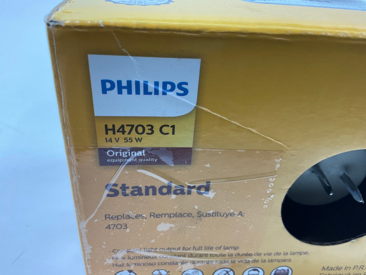 Philips H4703C1 Sealed Beam Headlight Headlamp Light Bulb H4703