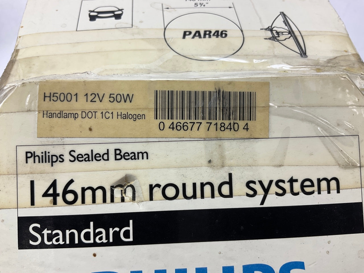 Philips H5001 Sealed Beam Headlight Headlamp Light Lamp Bulb - Round Halogen