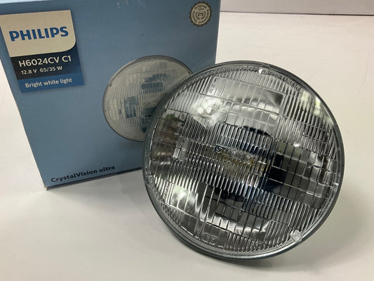 Philips H6024CVC1 Crystalvision Sealed Beam Headlight Headlamp Light Bulb H6024