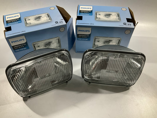 (2) Philips H6054CVC1 Bright White Sealed Beam Headlight Headlamp Bulb