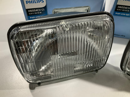 (2) Philips H6054CVC1 Bright White Sealed Beam Headlight Headlamp Bulb