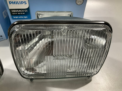 (2) Philips H6054CVC1 Bright White Sealed Beam Headlight Headlamp Bulb