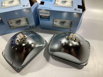 (2) Philips H6054CVC1 Bright White Sealed Beam Headlight Headlamp Bulb