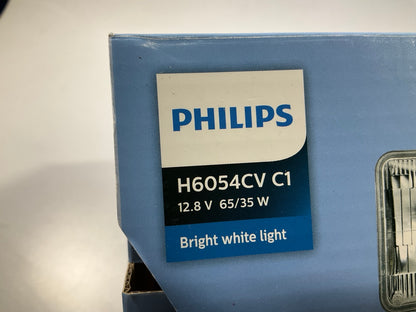 (2) Philips H6054CVC1 Bright White Sealed Beam Headlight Headlamp Bulb