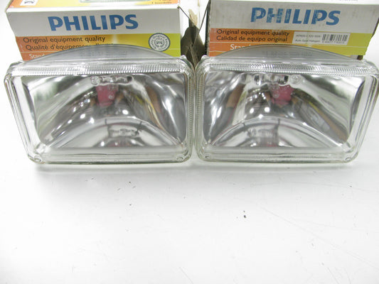 (2) Philips H7935-1 HALOGEN Rectangle Sealed Beam Ligh Lamp Bulbs 12.8V 50W