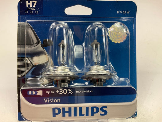 Philips H7PRB2 Vision H7 Headlight Headlamp Light Bulb - 2 PACK