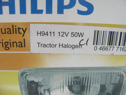 (2) Philips H9411 Halogen HeadLight Lamp Bulbs 12.80V 50W 3.91A