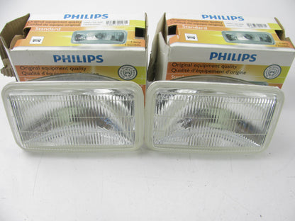 (2) Philips H9421 Sealed Beam Halogen Light Lamp Bulb 12.8V 50W 3.60''X5.90''