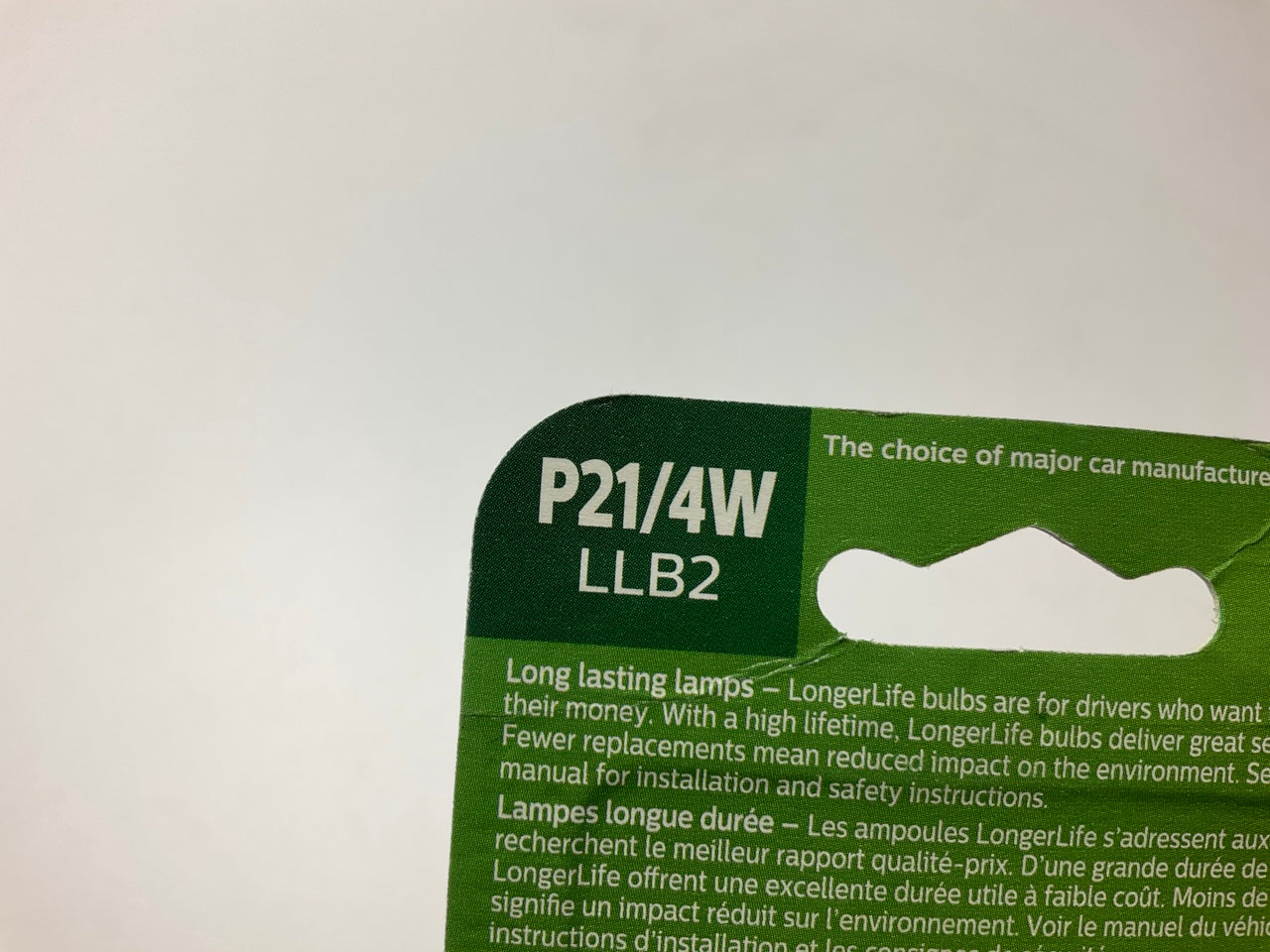 Phillips P21/4WLLB2 LongerLife Miniature P21/4WLL Tail Light Bulbs - 4 PACK