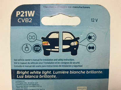 Philips P21WCVB2 CrystalVision Ultra Back Up Lamp Light Bulb P21W - 4 PACK