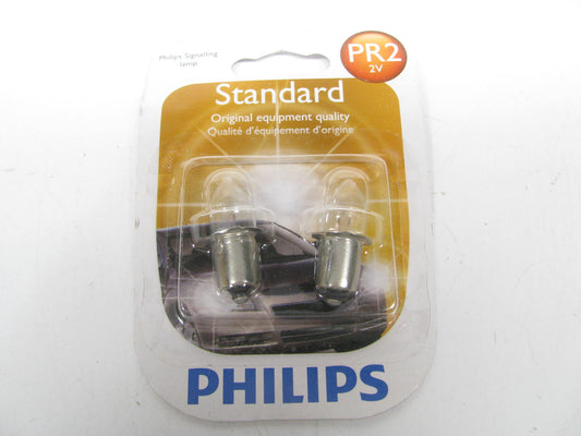 Philips PR2 Miniature Multi Purpose Light Lamp Bulbs 2.38V - 2 PACK