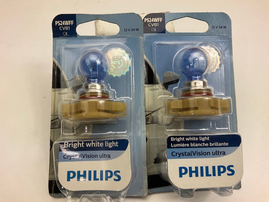 Philips PS24WFFCVB1 Crystalvision Fog Lamp Light Bulb Light PS24WFF - 2 Pack