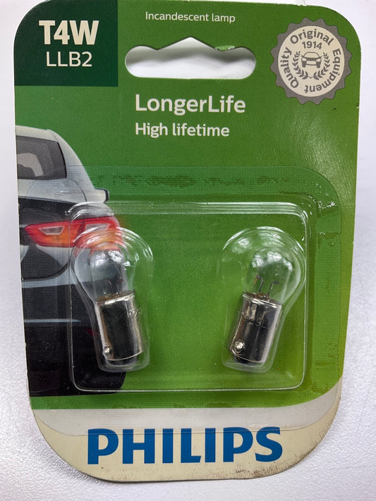 Philips T4WLLB2 LongerLife Parking Lamp Light Bulb T4W - 2 PACK