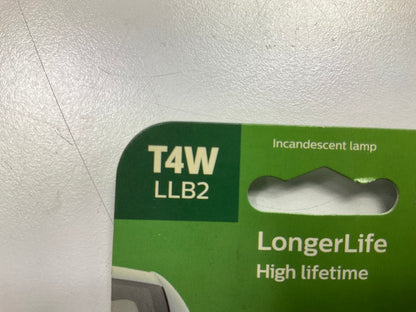 Philips T4WLLB2 LongerLife Parking Lamp Light Bulb T4W - 2 PACK
