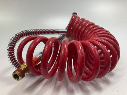 Phillips 11-3150 Coiled Air Hose Set 15', Power Grip, (RED + BLUE)