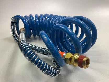 Phillips 11-3150 Coiled Air Hose Set 15', Power Grip, (RED + BLUE)