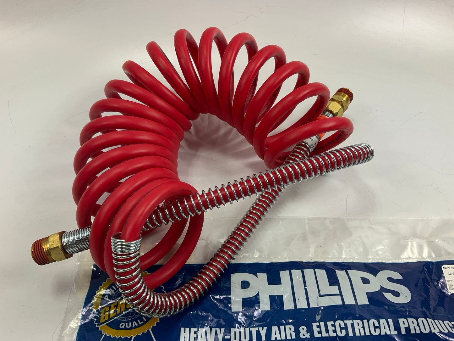 Phillips 11-317 Red Emergency Coiled Air Brake Hose 15