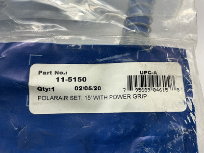Phillips 11-5150 Polar Air Red And Blue Coiled Air Hose Set, 15' With Power Grip