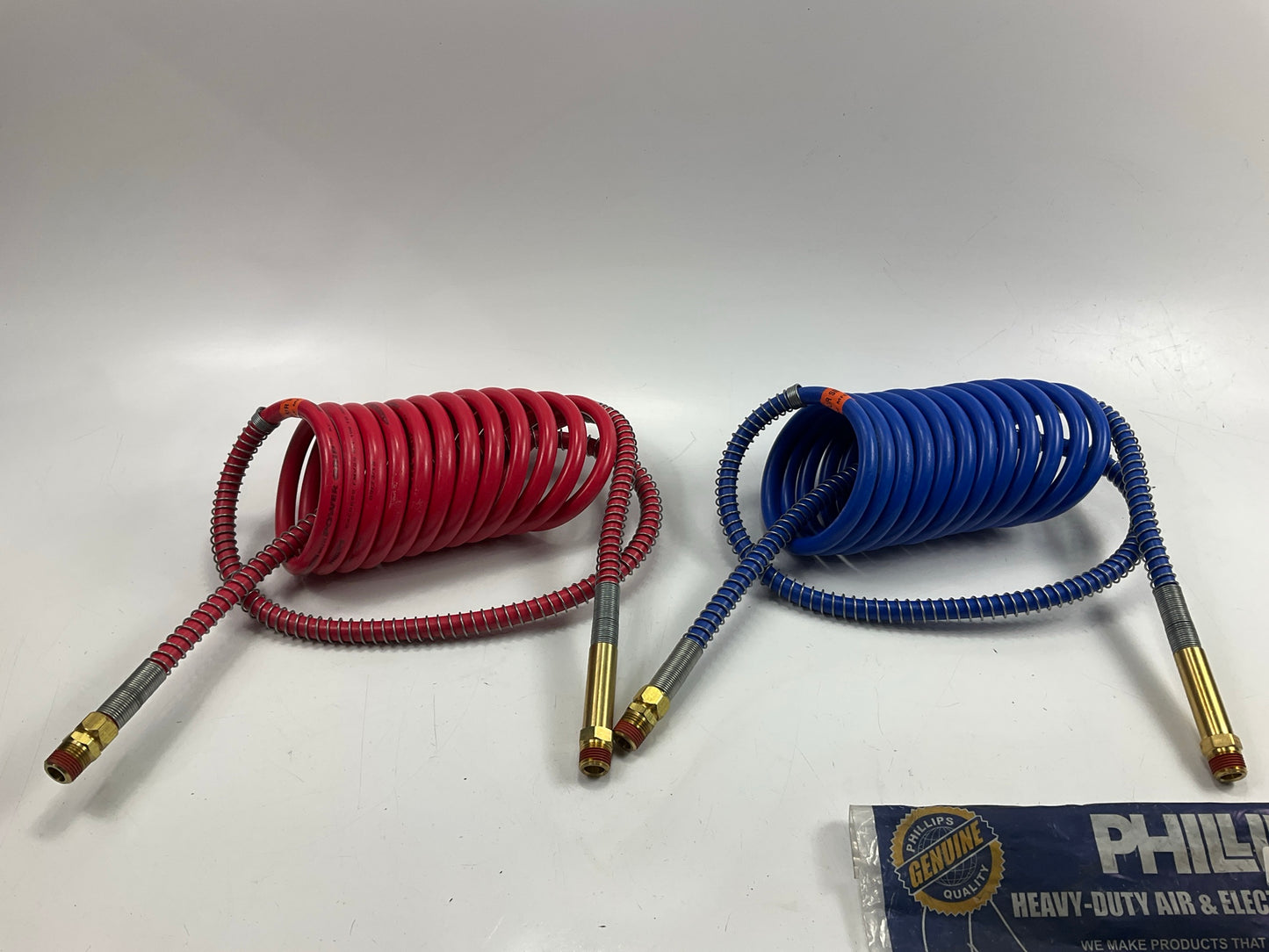 Phillips 11-5400 15' Air Brake Coil POLAR AIR Red And Blue Set 40'' Lead
