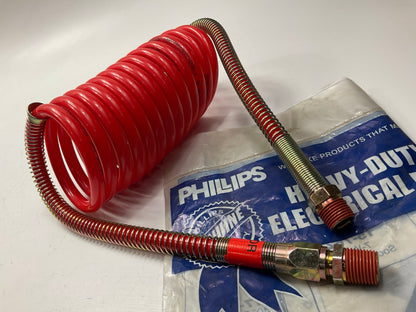 Phillips 11-717 Air Brake Hose Assembly 15 Feet., Red (Emergency)