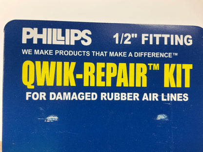 Phillips 12-050 Lighting Qwik-Repair Rubber Air Line Repair Kit 1/2'' Fitting