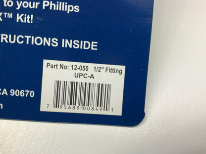 Phillips 12-050 Lighting Qwik-Repair Rubber Air Line Repair Kit 1/2'' Fitting