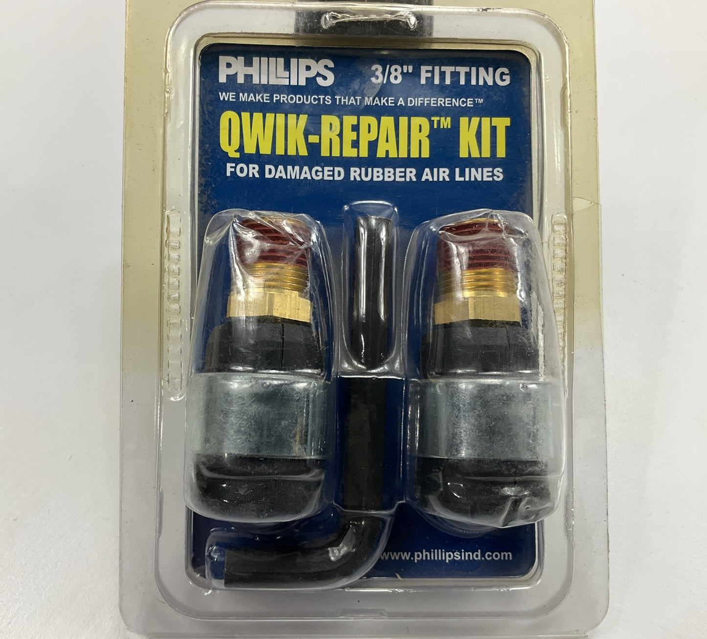 PHILLIPS 12-052 Air Hose Repair Kit QWIK-REPAIR, 3/8'' Rubber Hose 3/8'' Fittings