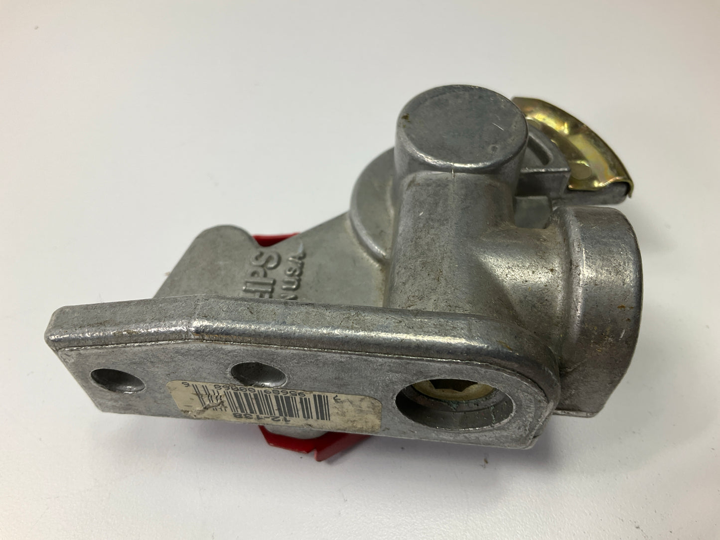 Phillips 12-138 Red 3/8'' Bottom Gladhand Emergency Port (Female Pipe Thread)