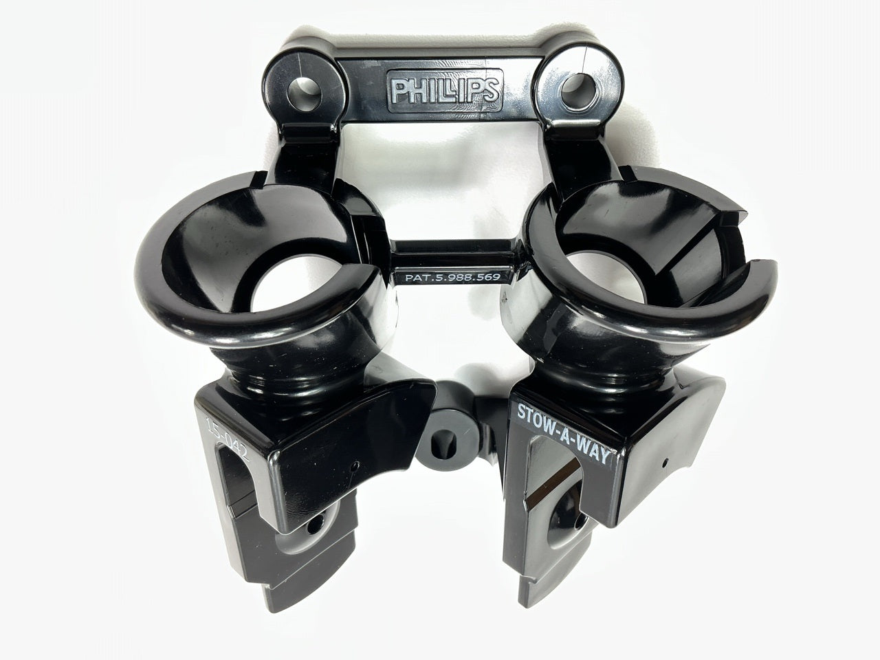 Phillips 15-042 Stow-A-Way Double Hose Holder Gladhand Bracket And Plug Holder