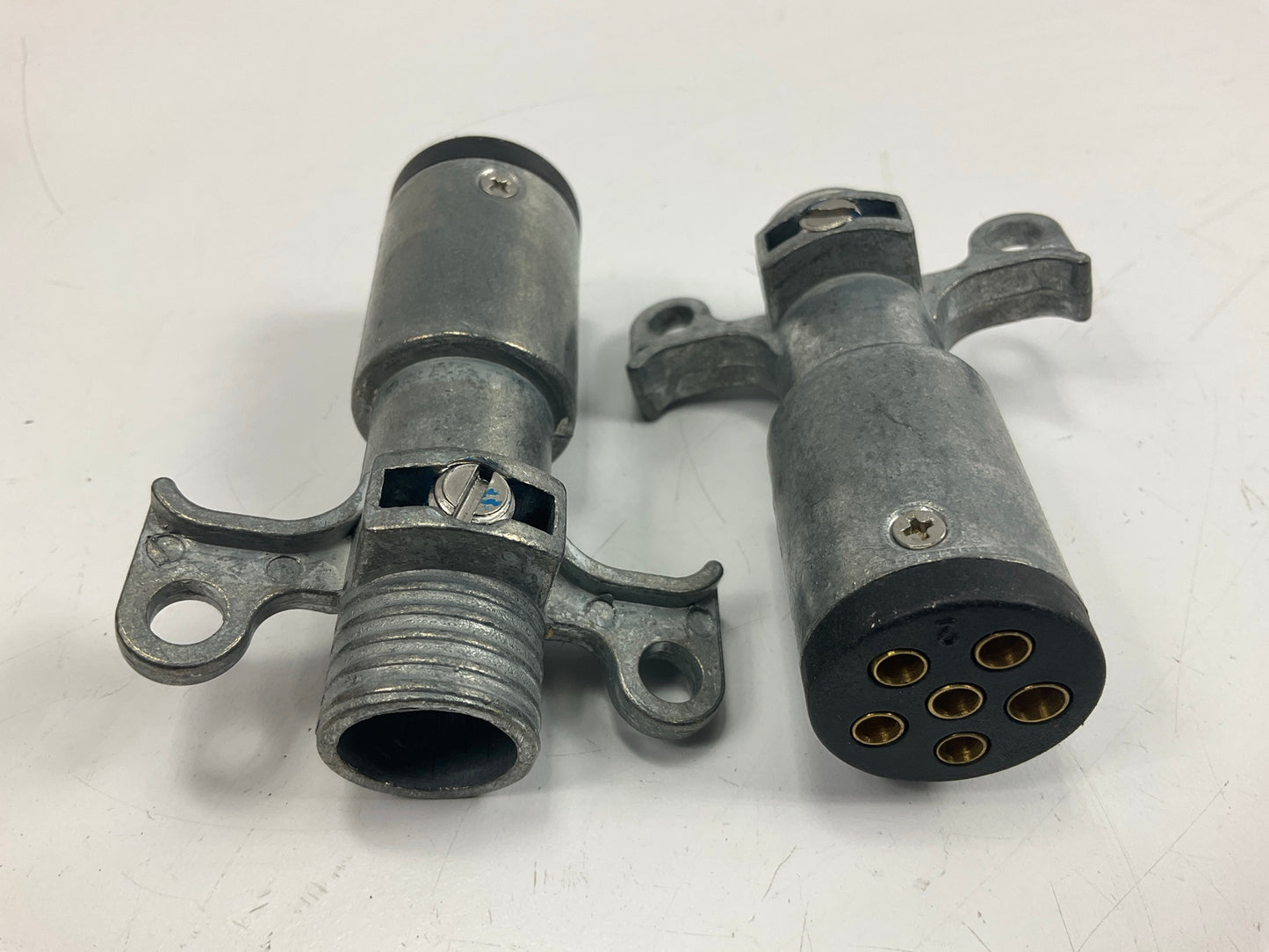 (6) PHILLIPS 15-610 Trailer 6-WAY Connector Plug, Zinc Die Cast