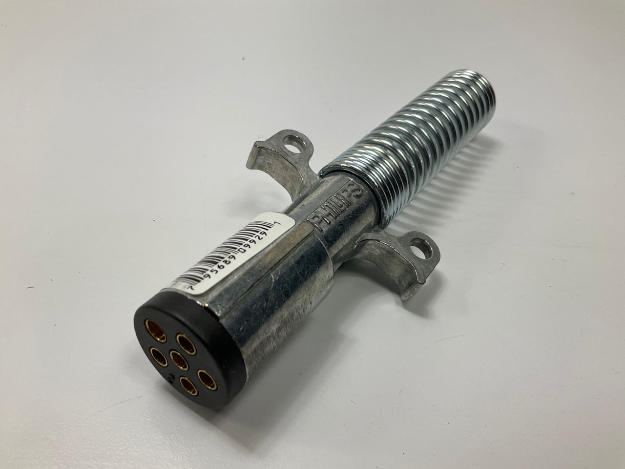 (6) Phillips 15-630 6-Way Connector Plug With Cable Guard Zinc Die-Cast Housing
