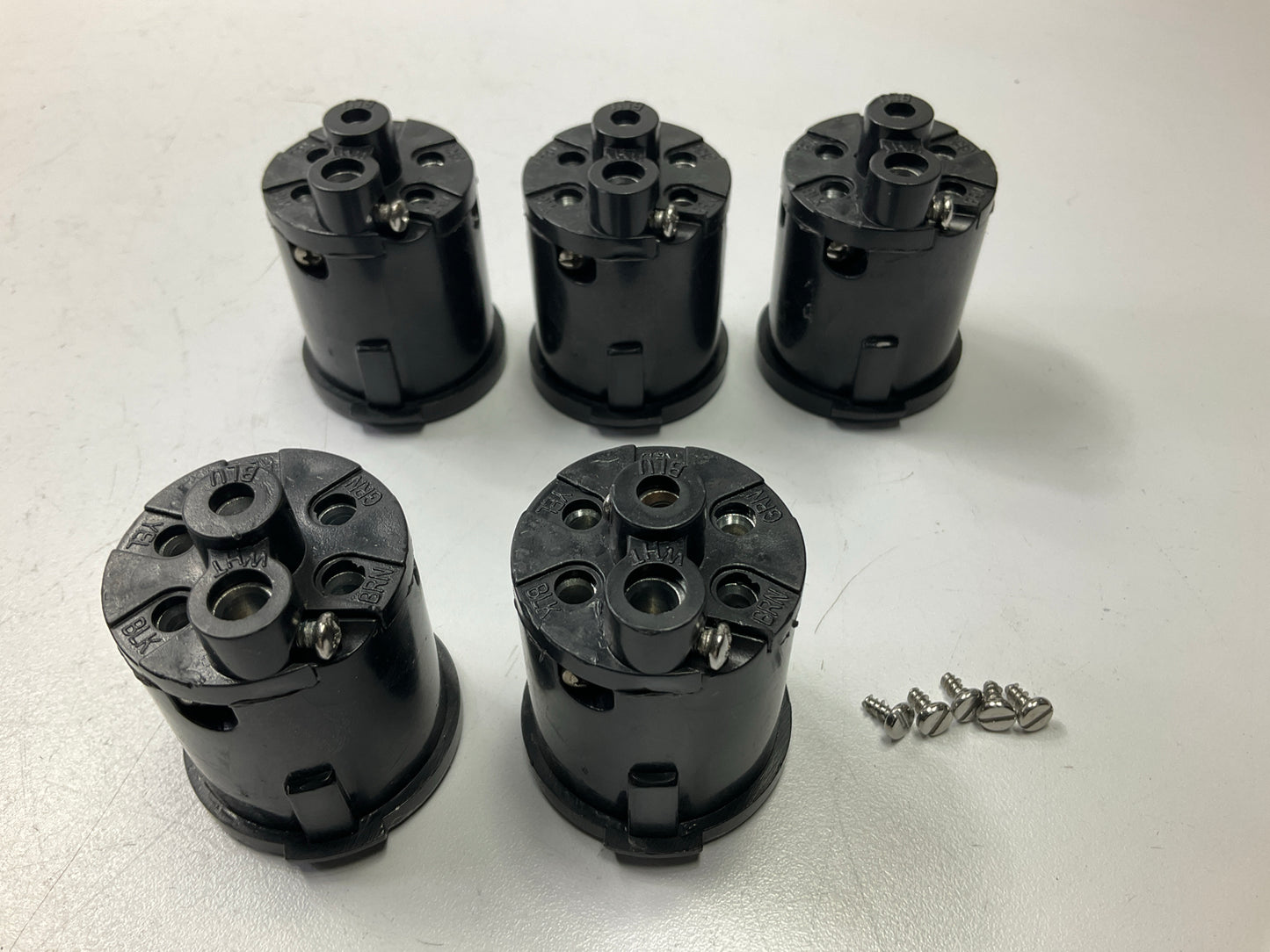 5 PHILLIPS 15-711 Electrical Cable Receptacle Connector Insert Plug 7pin Sockets