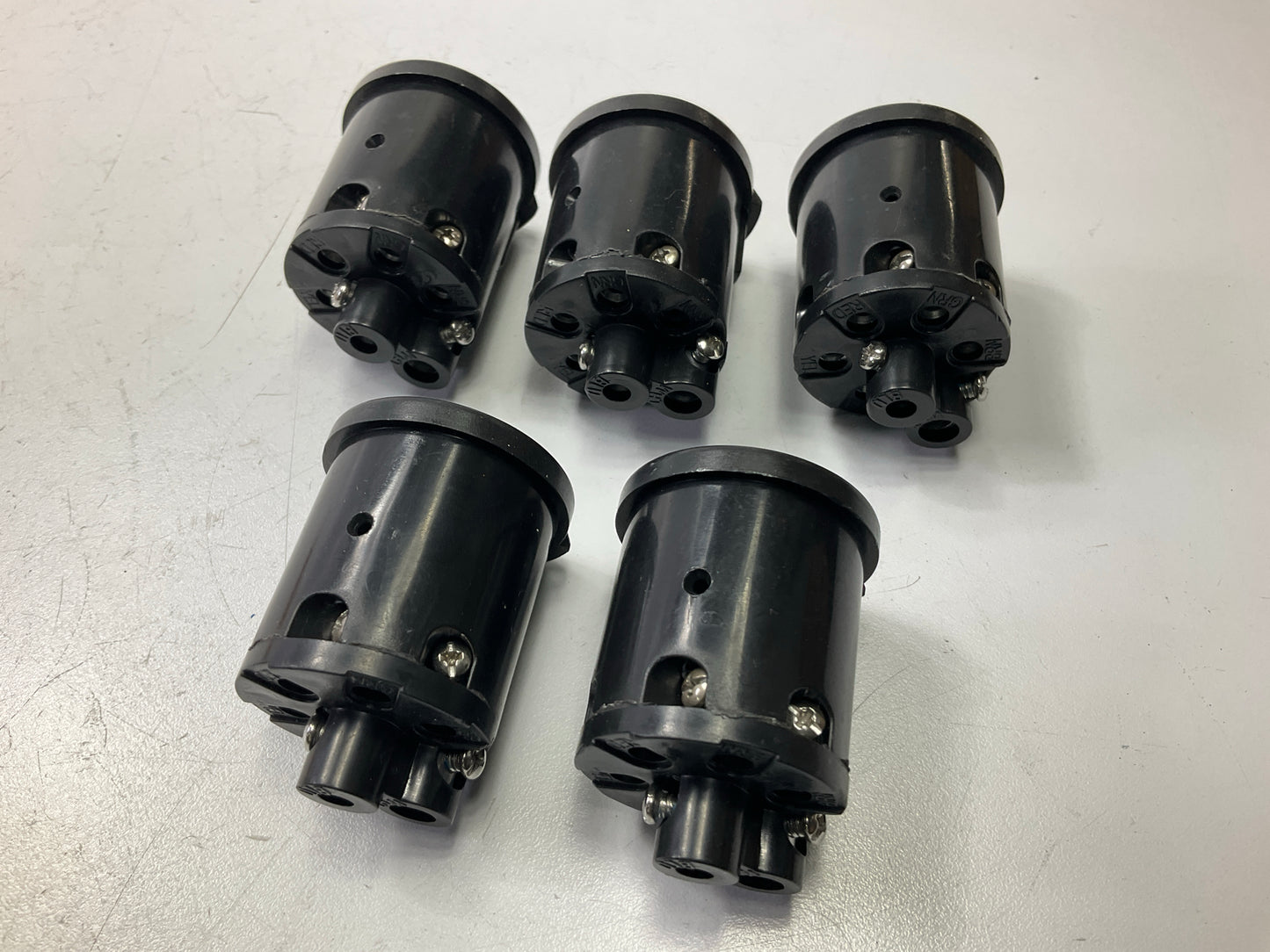 5 PHILLIPS 15-711 Electrical Cable Receptacle Connector Insert Plug 7pin Sockets