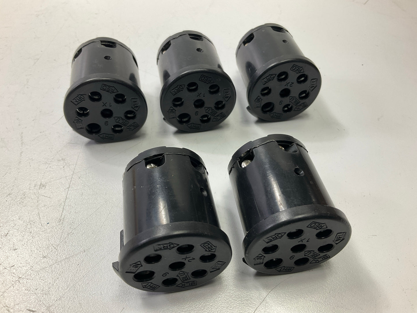 5 PHILLIPS 15-711 Electrical Cable Receptacle Connector Insert Plug 7pin Sockets