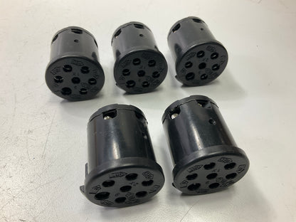 5 PHILLIPS 15-711 Electrical Cable Receptacle Connector Insert Plug 7pin Sockets