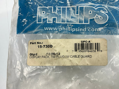 Phillips 15-730 7-Pin Electrical Connector Plug With Spring Cable Guard
