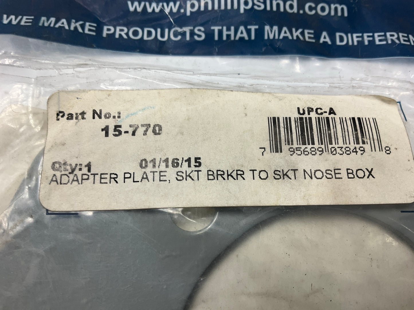 Phillips 15-770 Powder Coated Plate Nose Box Adapter Socketplate 10 Gauge Steel