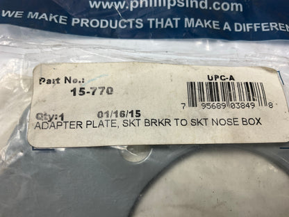 Phillips 15-770 Powder Coated Plate Nose Box Adapter Socketplate 10 Gauge Steel