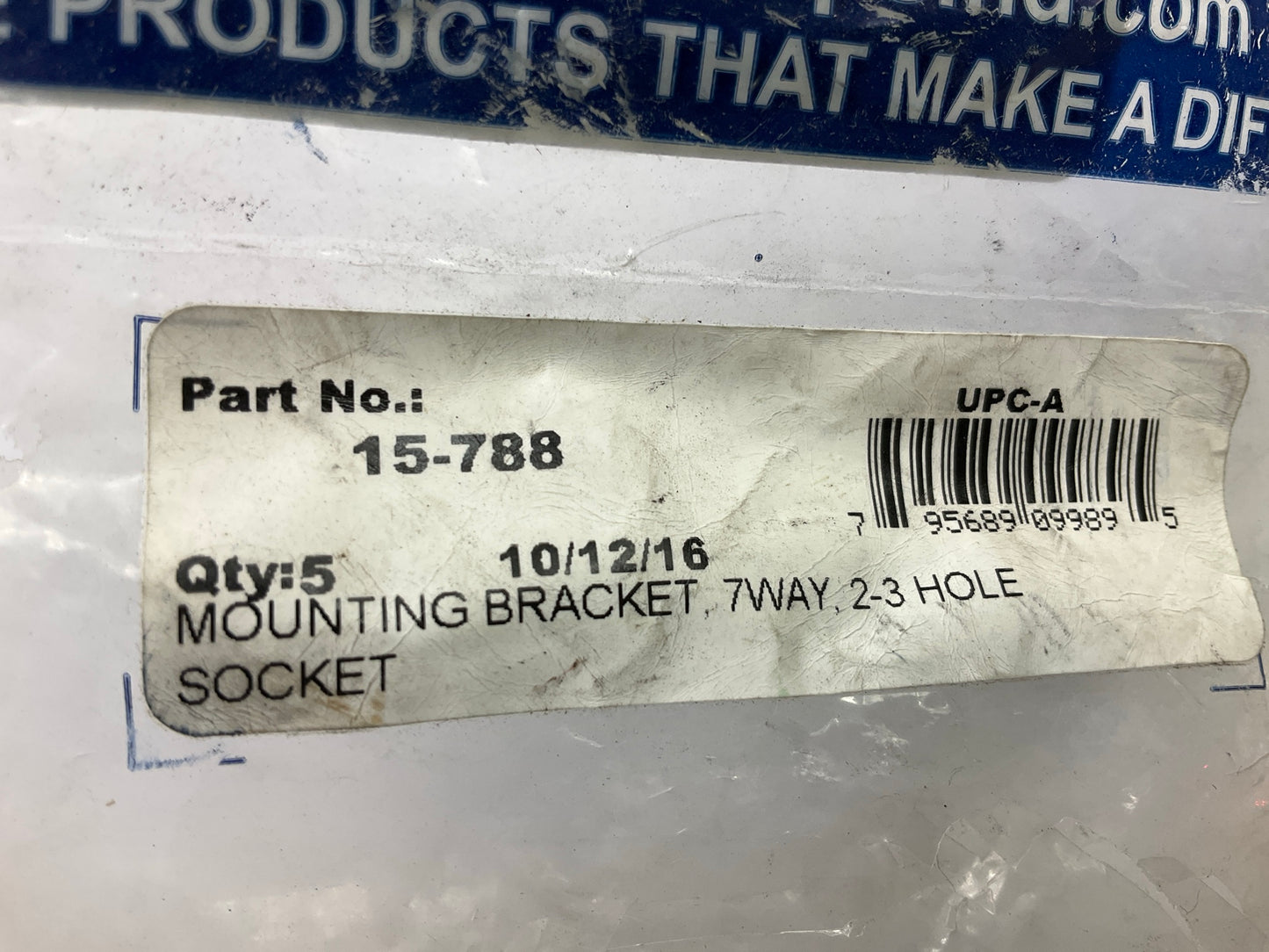 (5) Phillips 15-788 7-Way Socket Mounting Bracket 15-720, 15-721, 15-722, 15-326