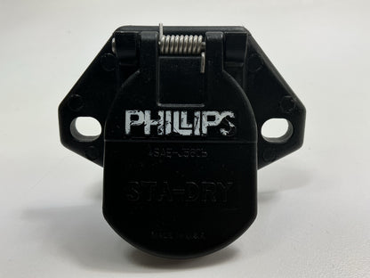 PHILLIPS 16-720 Sta-Dry 7-Way Nylon Receptacle Split Pin Socket Connector