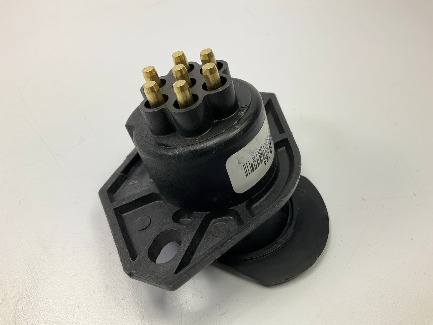 PHILLIPS 16-724 Sta-Dry 7-Way Receptacle Socket 2-Hole Split Pin Bullet Terminal