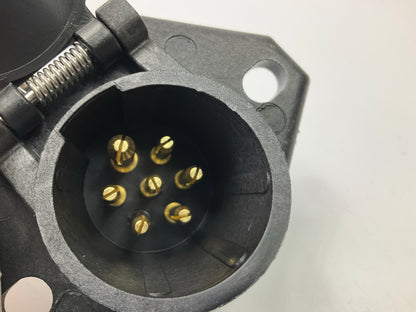 PHILLIPS 16-724 Sta-Dry 7-Way Receptacle Socket 2-Hole Split Pin Bullet Terminal