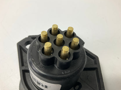 PHILLIPS 16-724 Sta-Dry 7-Way Receptacle Socket 2-Hole Split Pin Bullet Terminal