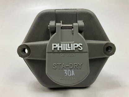 Phillips Industries 16-763 Sta-Dry 30 Amp Trailer Receptacle Socket