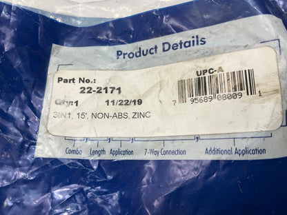 Phillips 22-2171 Air Brake Hose & Power Cable 3-in-1, 15 Ft., Straight, Non-ABS