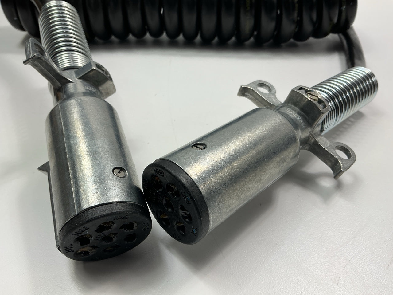Phillips 22-4321 Coiled Cable 12 Feet., With Zinc Die Cast Plugs, 7-Way NON-ABS
