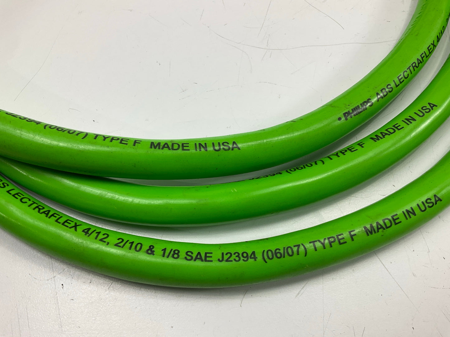 Phillips Industries 30-2054 Straight ABS Lectraflex Coil 12' W/ QK Connect Plugs