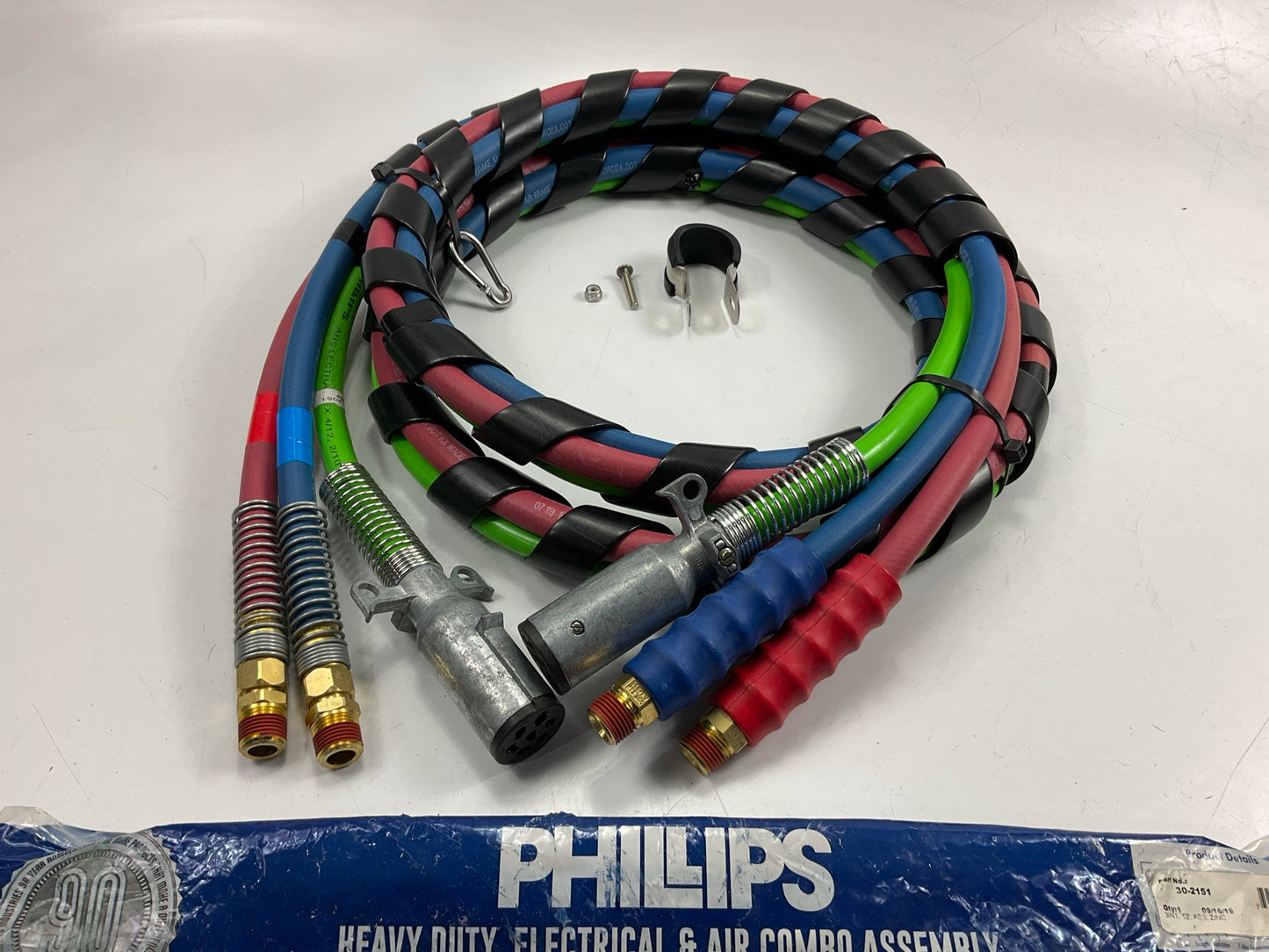Phillips 30-2151 3 In 1 ABS/Electrical Coil Air Assembly  - 12 Feet W/ Handles