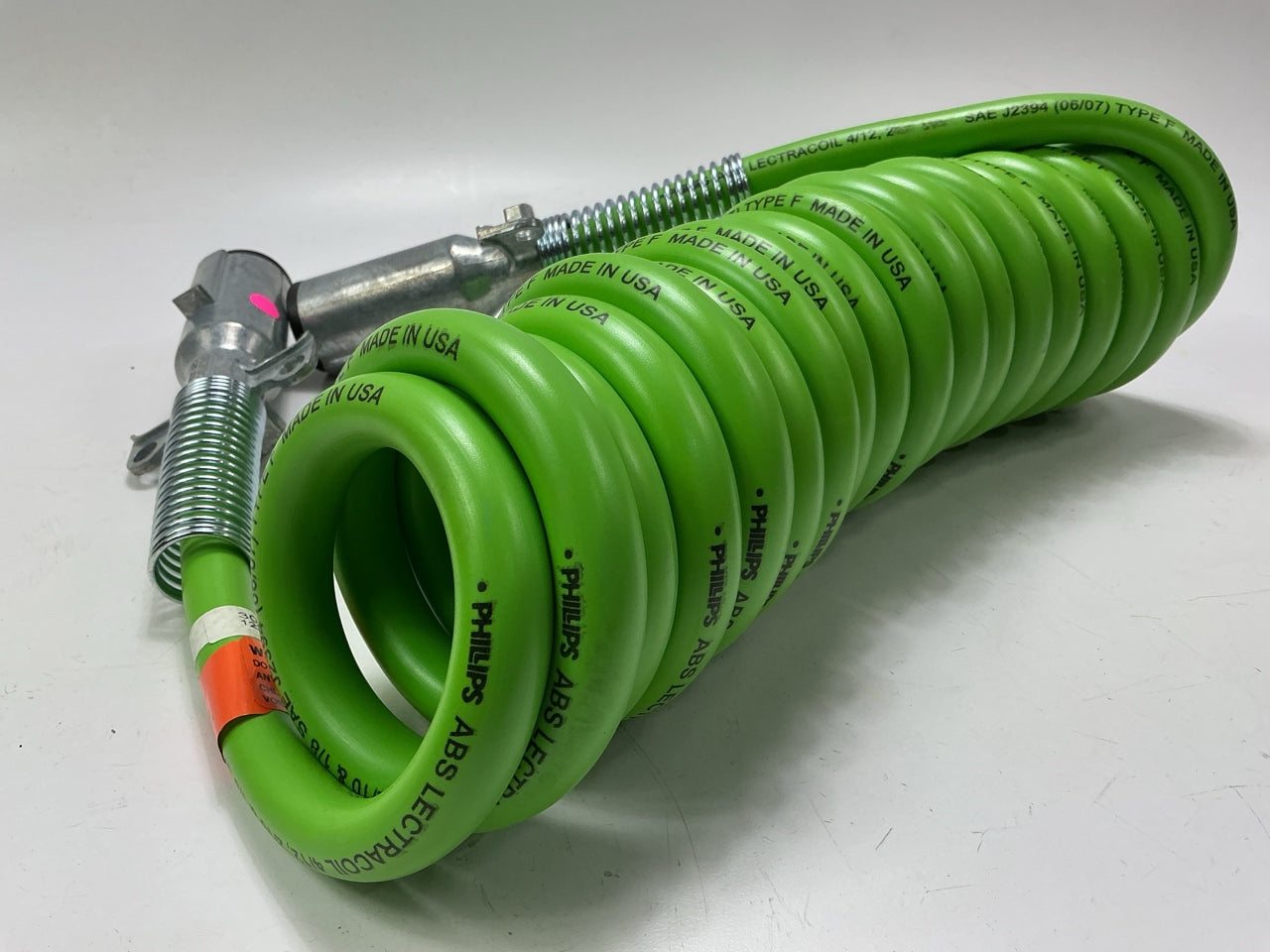 Phillips 30-9621 ABS Coiled Cable 15' Zinc Die-Cast Plugs 15' ABS LECTRACOIL